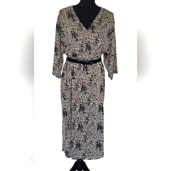 Zara Deep Vneckiline Drop Waist Maxi Dress - Picture 3 of 8